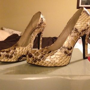 Snake skin heels!  Super sexy!!  Must see!!!